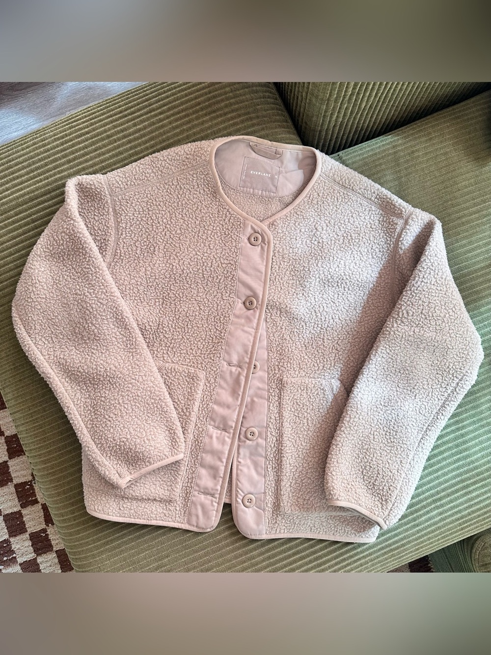 Everlane Sherpa Button-Up Jacket